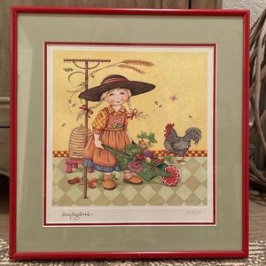 Framed Mary Engelbreit Lithograph
